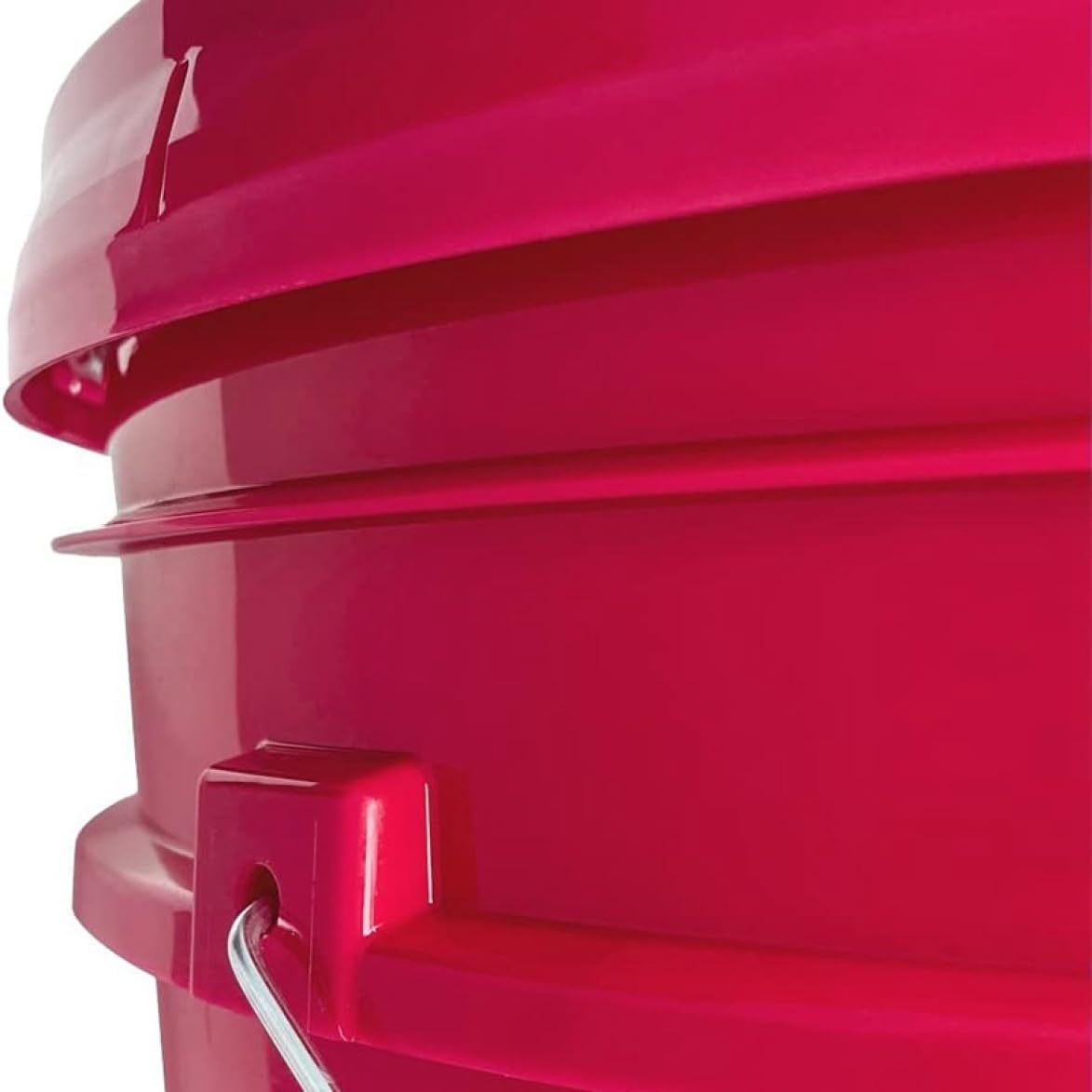 Amazon｜BSYU 5ガロン プラスチックバケツ密閉蓋付き食品用バケツ Red